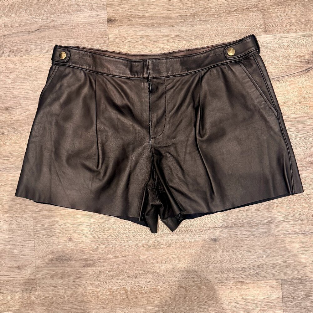Coach Leather shorts sz 12